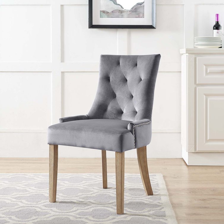 House of Hampton® Lenoir Velvet Parsons Chair & Reviews Wayfair